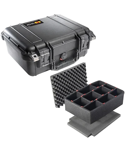 Pelican 1400 Watertight Hard Case, Bundle with TrekPak Foam Insert