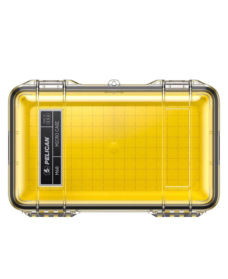 Pelican M60 Waterproof Hard Micro Case, Large, Clear