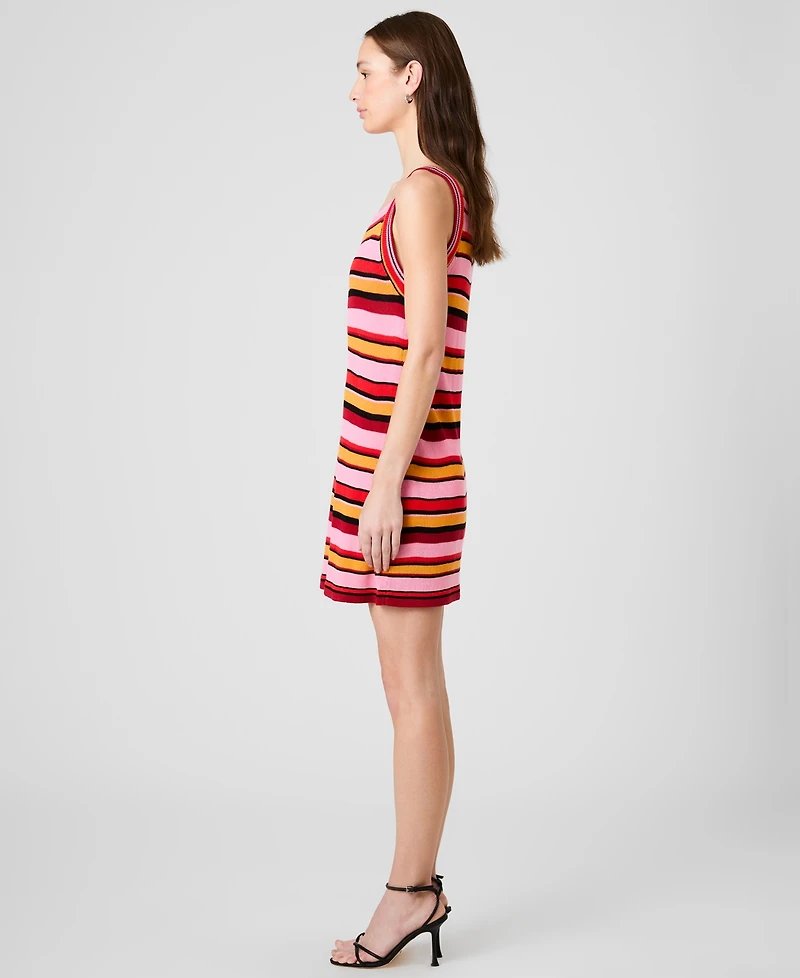 French Connection Women's Motley Knit Striped Mini Dress