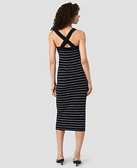 French Connection Women's Cross Back Bodycon Midi Dress
