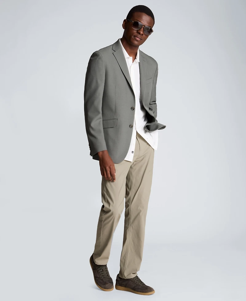Kenneth Cole Men's Seersucker Point Collar Shirt