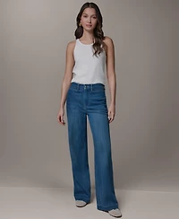 Donna Karan Weekend Women's High-Rise Wide Leg Trousers