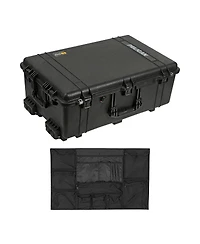 Pelican 1650 Watertight Wheeled Hard Case with Foam Insert - with Pelican lid organizer f/1650-1654