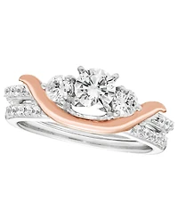 Macy's Diamond Ring Guard (1/2 ct. t.w.) in 14k Two-Tone Gold