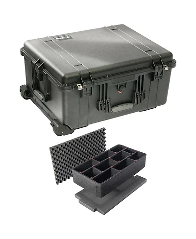 Pelican 1610 Watertight Hard Case with Cubed Foam and Wheels