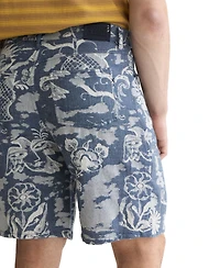 Scotch & Soda Men's Delfts Blauw Jacquard Shorts