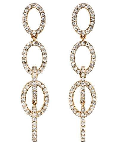 Wrapped in Love Diamond Oval Link Earrings (1 ct. t.w.) in 14k Yellow Gold