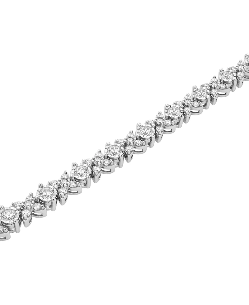 Wrapped in Love Diamond Bracelet (2 ct. t.w.) in Sterling Silver
