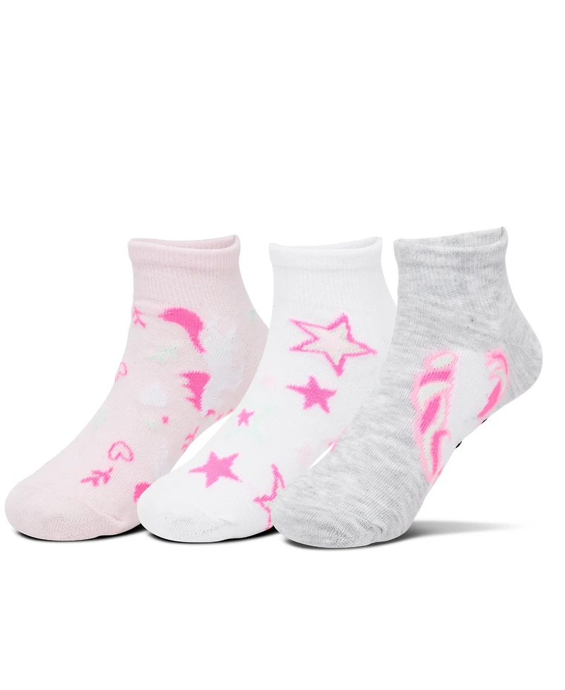 Sof Sole Big Kids 3-Pack Enchanted Dreams Quarter Socks from Finish Line