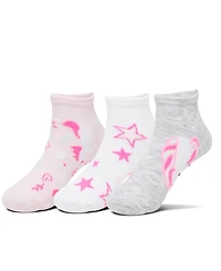 Sof Sole Big Kids 3-Pack Enchanted Dreams Quarter Socks from Finish Line