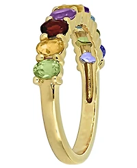 Macy's Multi-Gemstone (1-5/8 ct. t.w.) Ring in 18k Gold Flash Plated Sterling Silver