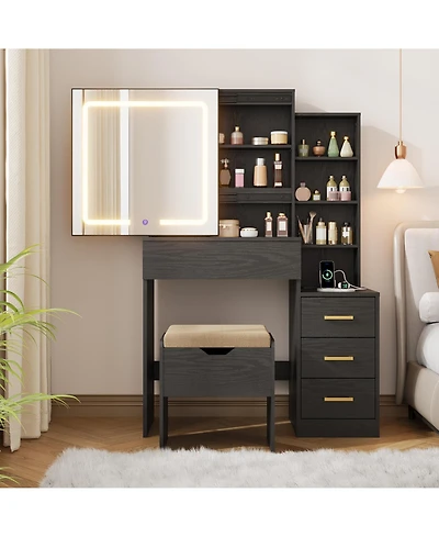 Homfan Modern Makeup Vanity Desk