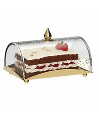 Classic Touch Rectangle Cake Tray with Dome, 10"