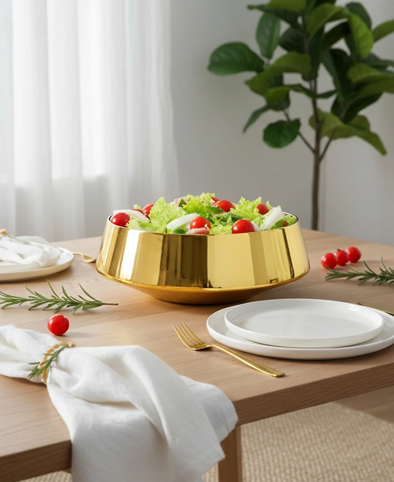 Classic Touch 80 oz. Fruit Bowl, 9.8"
