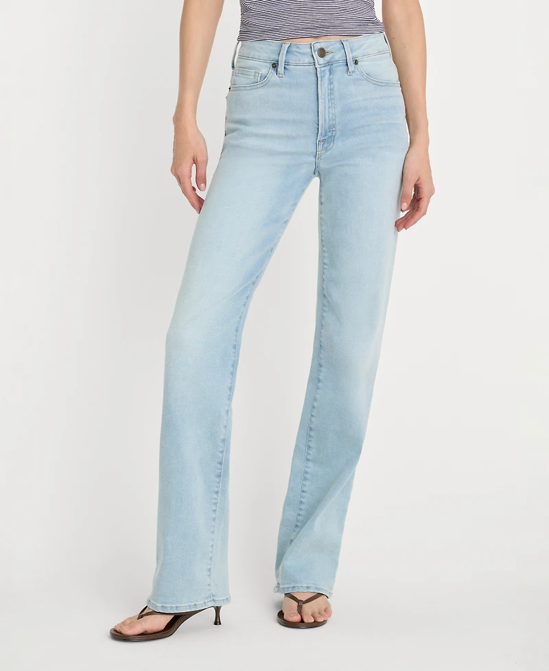 Good American Women's Soft Tech True Straight Jeans