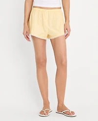 Good American Women's Poplin Pull-On Boxer Shorts