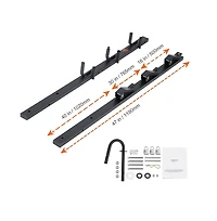 Sugift 3 Place Trimmer Rack Locking Holder for Landscape Trailer