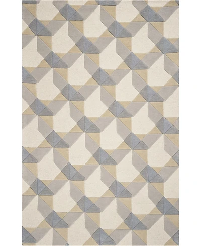 Kas Eternity Elements 1060 Ivory/Grey 5' x 8' Area Rug