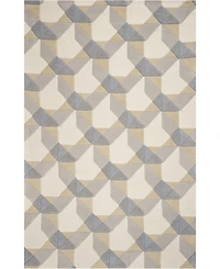 Kas Eternity Elements 1060 Ivory/Grey 5' x 8' Area Rug