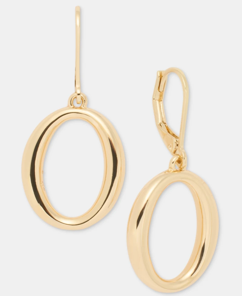 Lauren Ralph Open Oval Drop Earrings