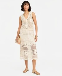 On 34th Womens Crochet Vest Top Crochet Midi Skirt Macys Exclusive