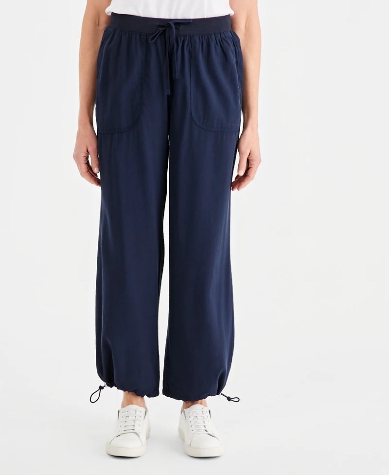 Style & Co Women's Drapey Bungee Wide-Leg Pants, Macy's Exclusive