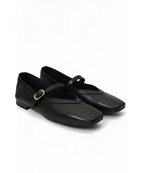 Menina Step Women's Greta Leather Mary Jane Flat