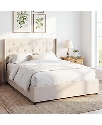 Slickblue Modern Queen Storage Bed with Lift Up Platform Design