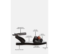 London Rag Womens Morgine Beaded Flat Sandals