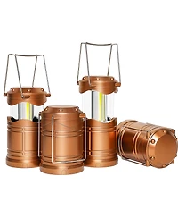 Gnuadz 4 pack Led Camping Lantern Flashlight Portable Collapsible Hanging Emergency Light