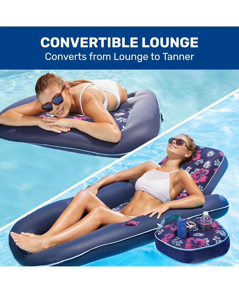 Gnuadz Pool Float Lounge Adjustable Backrest Cupholder