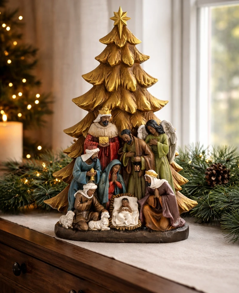 Napco 12.25" African American Nativity Scene
