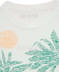 Guess Girls' 7-16 Boxy Slub Short Sleeve T-Shirt