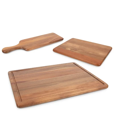 Toscana Acacia Wood 3-Pc. Charcuterie Board Set