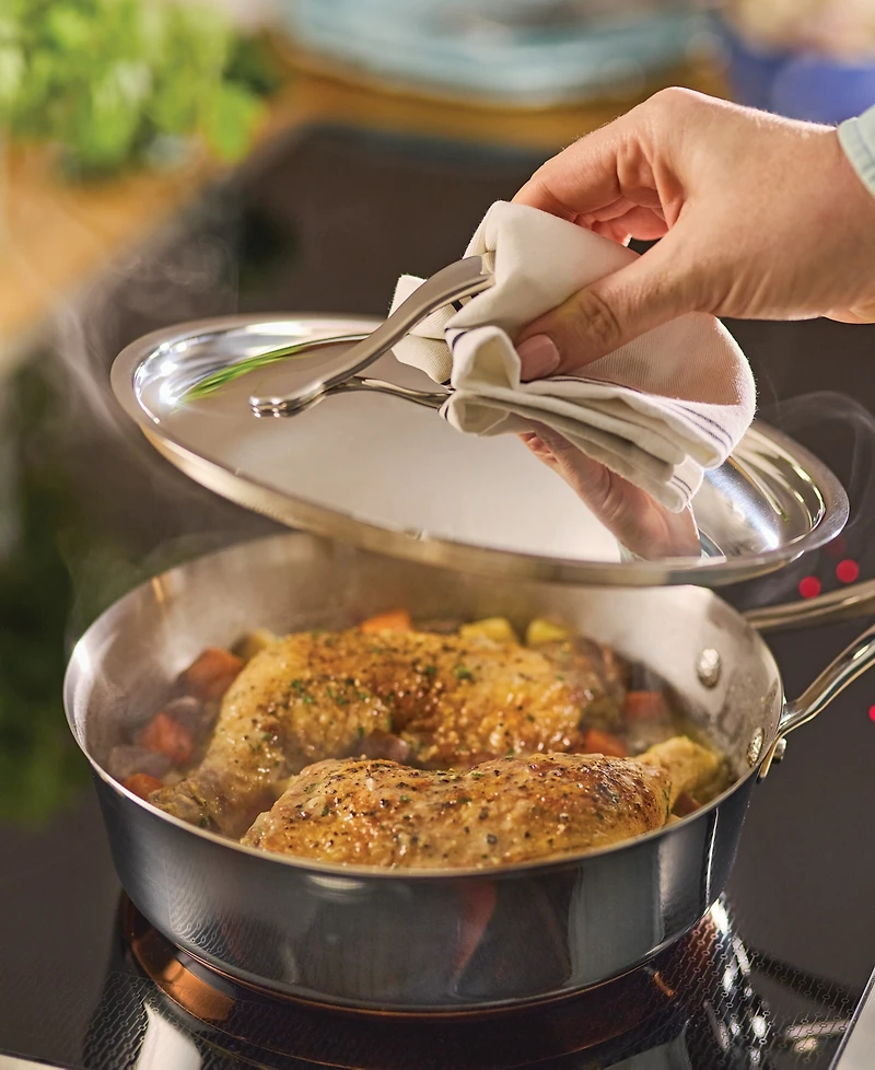 Anolon Nouvelle Copper Stainless Steel Cookware Set, 10 Piece