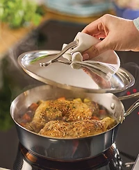 Anolon Nouvelle Copper Stainless Steel Cookware Set, 10 Piece