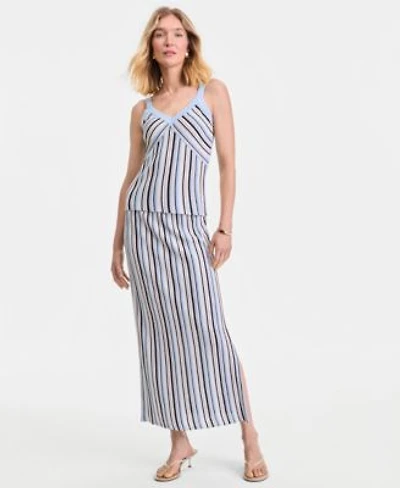 I.N.C. International Concepts Womens Multi Stripe Sweater Tank Skirt Macys Exclusive