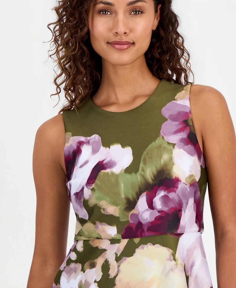 Anne Klein Women's A-Line Midi Dress