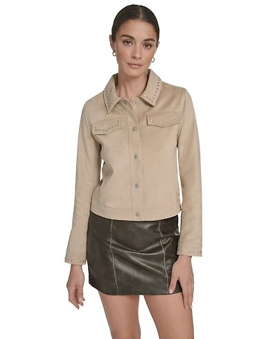 Levi's Women's Laydown Collar Studded Jacket