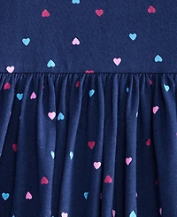 Epic Threads Toddler Girls' 12M-5T Heart-Print Cotton Dress, Macy's Exclusive