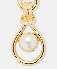Anne Klein Imitation Pearl Linked Drop Earrings