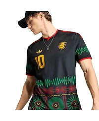 Adidas Men's Black Jamaica National Team Bob Marley Away 10 Replica Jersey