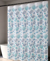 Creative Home Ideas South Cape 13-Pc. Fabric Shower Curtain Set