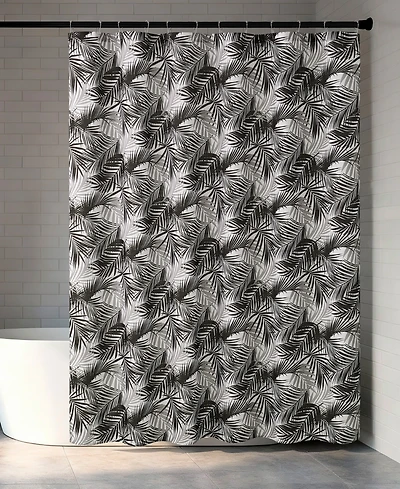 Creative Home Ideas Havanna Palm 13-Pc. Fabric Shower Curtain Set