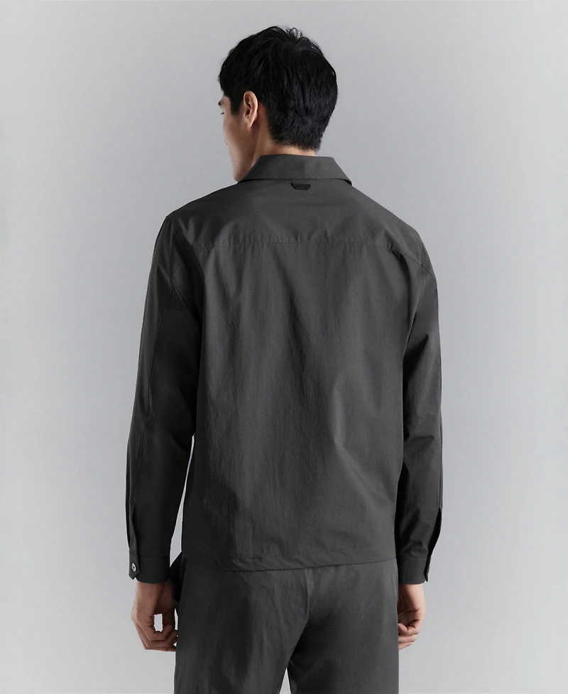 Mango Men's Non-Iron Pocket Overshirt