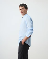 Mango Men's Mao Collar Shirt
