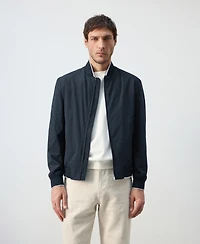 Mango Men's Lightweight Water-Repellent Bomber Jacket