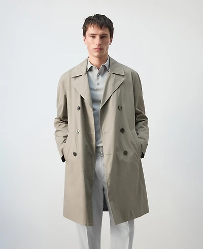 Mango Men's Regular-Fit Trench Coat