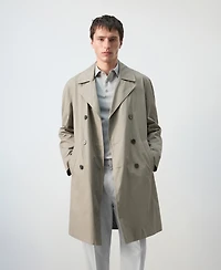 Mango Men's Regular-Fit Trench Coat