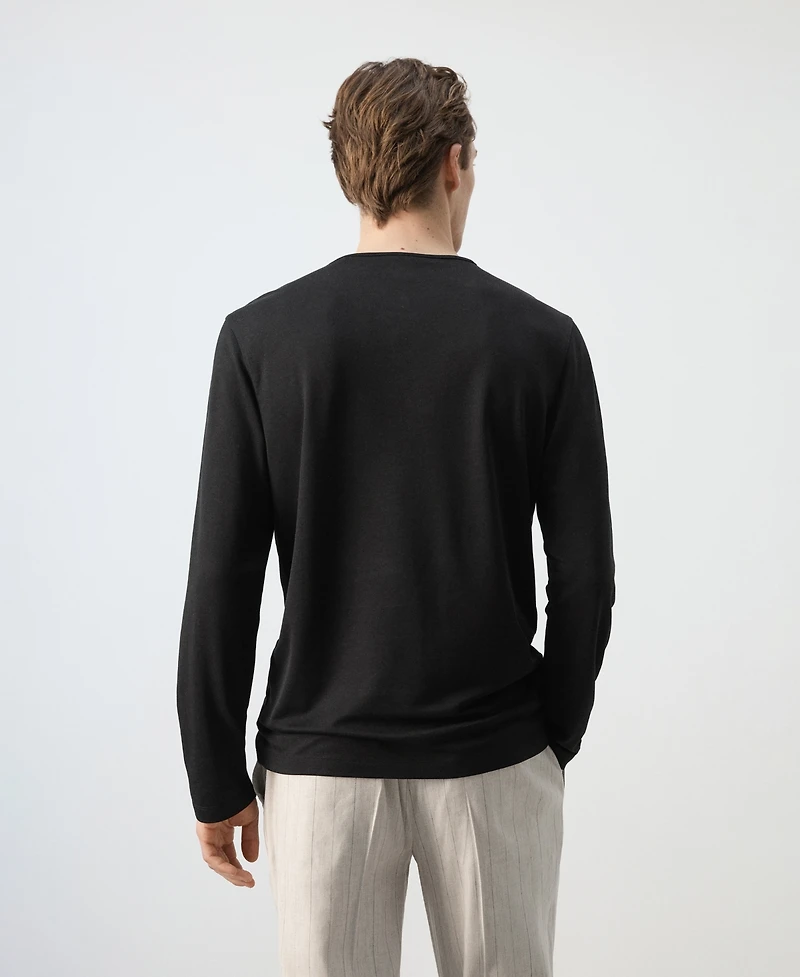Mango Men's Henley T-Shirt